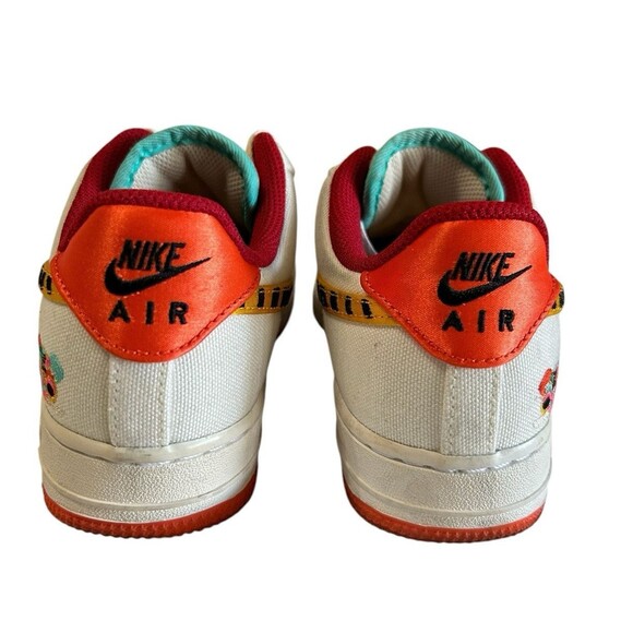 Nike Air Force 1 Low LX Year Of The Tiger White Gold Red DR0148-171 Womens 6.5 - Picture 10 of 13